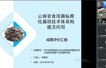 中華全國供銷合作總社昆明食用菌研究所“云南食用菌標準化栽培技術(shù)體系構(gòu)建及示范應(yīng)用”成果評價公告【2022（49號）】