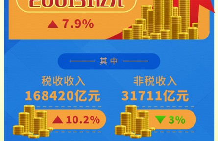 前11個(gè)月全國一般公共預(yù)算收入同比增長7.9%