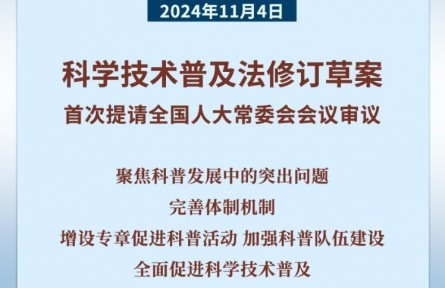 我國擬修法全面促進科學技術普及